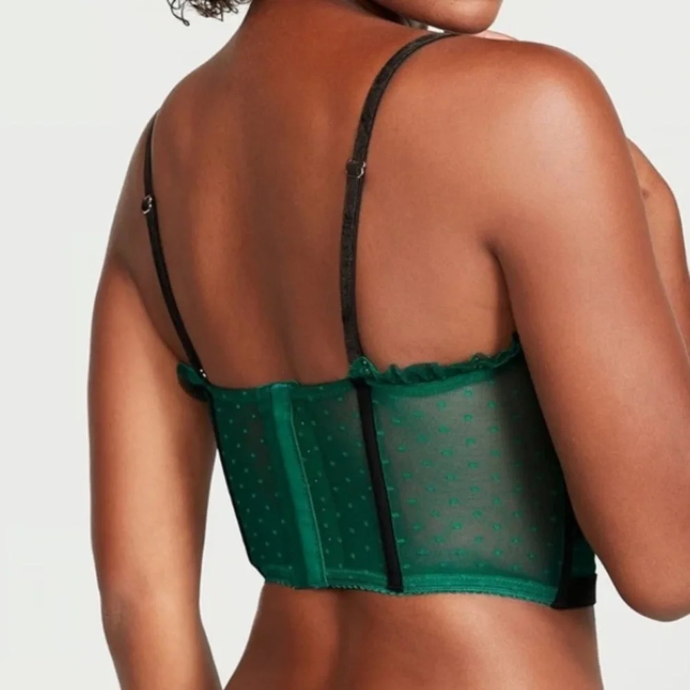 NWOT  Victoria’s secret dream Angel strapless dotted mesh Corset top size 32DD